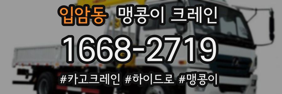 입암동 맹콩이 크레인