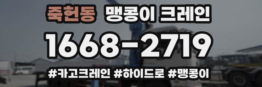 죽헌동 맹콩이 크레인
