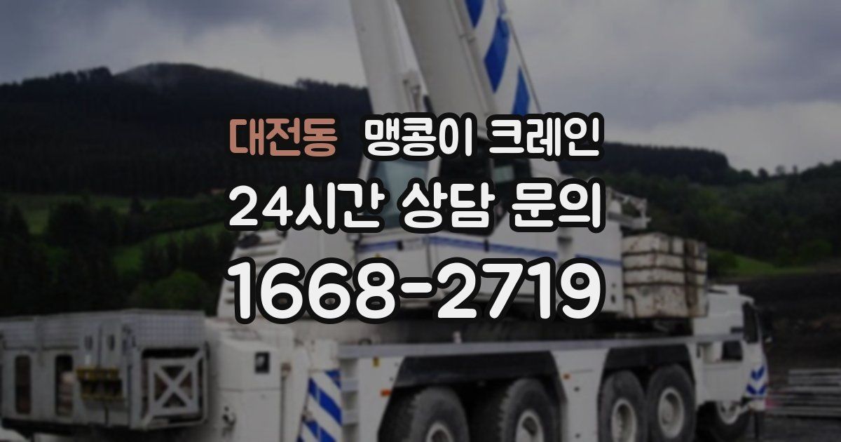 대전동 맹콩이 크레인