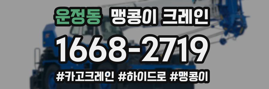 운정동 맹콩이 크레인