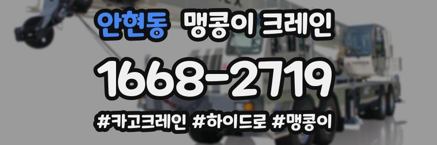 안현동 맹콩이 크레인