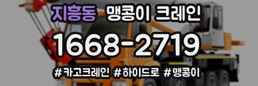 지흥동 맹콩이 크레인