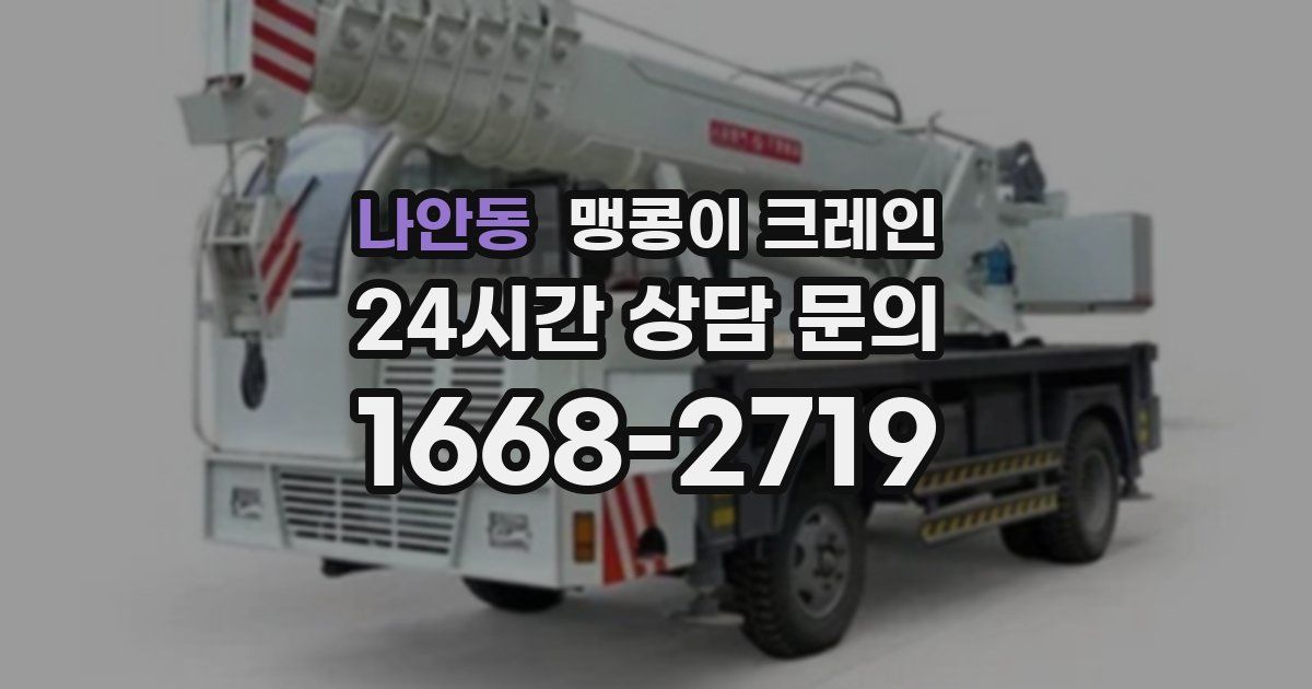 나안동 맹콩이 크레인