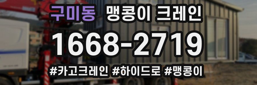 구미동 맹콩이 크레인