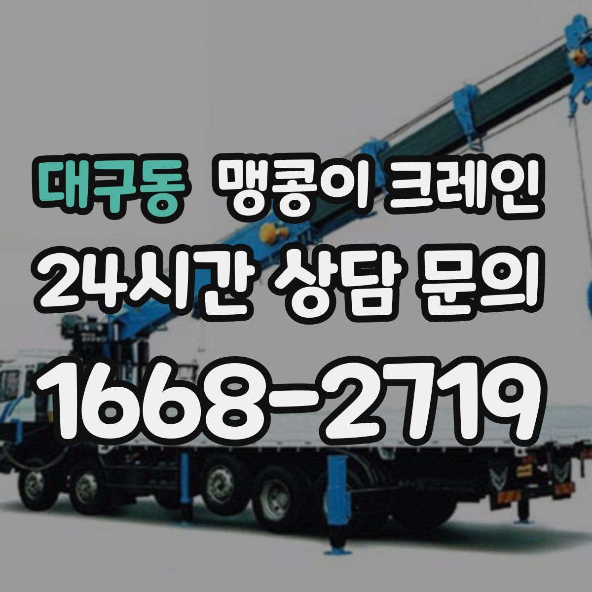 대구동 맹콩이 크레인