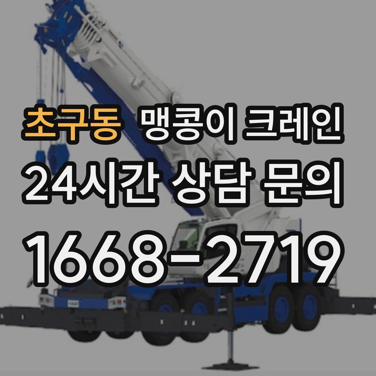 초구동 맹콩이 크레인