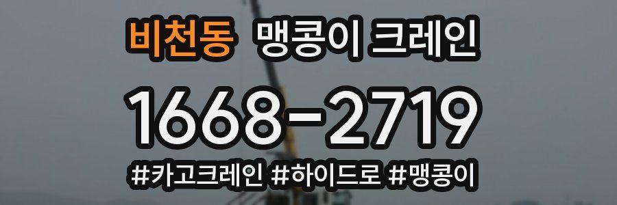 비천동 맹콩이 크레인