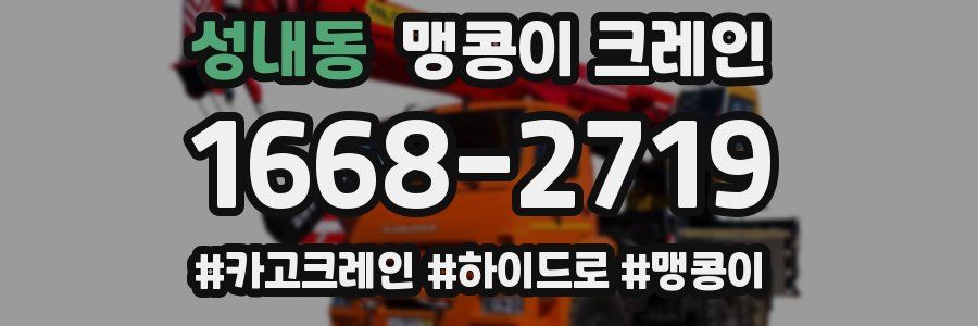성내동 맹콩이 크레인