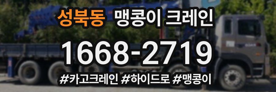 성북동 맹콩이 크레인