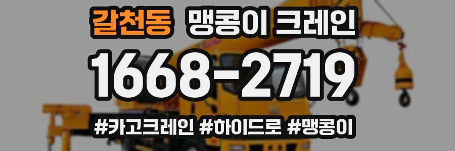 갈천동 맹콩이 크레인