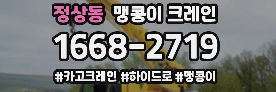 정상동 맹콩이 크레인