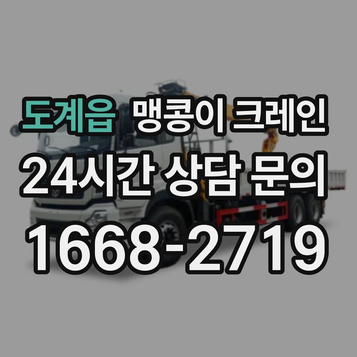 도계읍 맹콩이 크레인