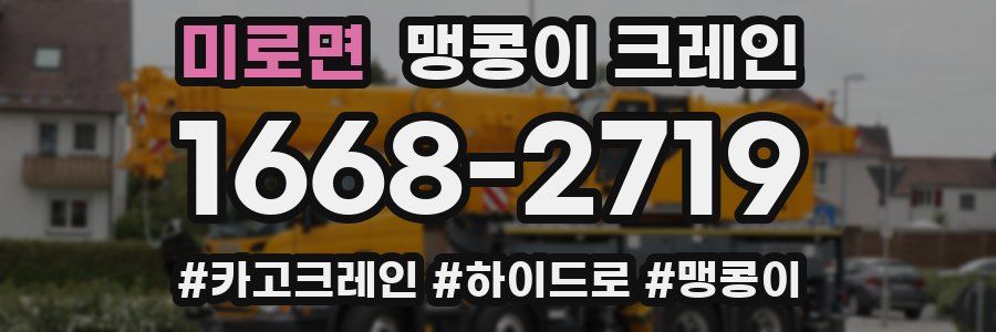 미로면 맹콩이 크레인