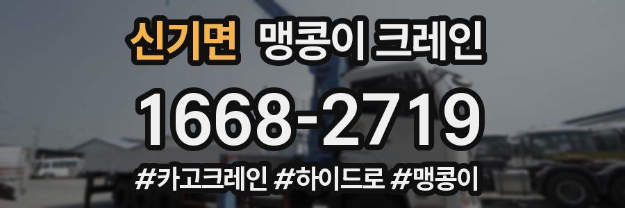 신기면 맹콩이 크레인