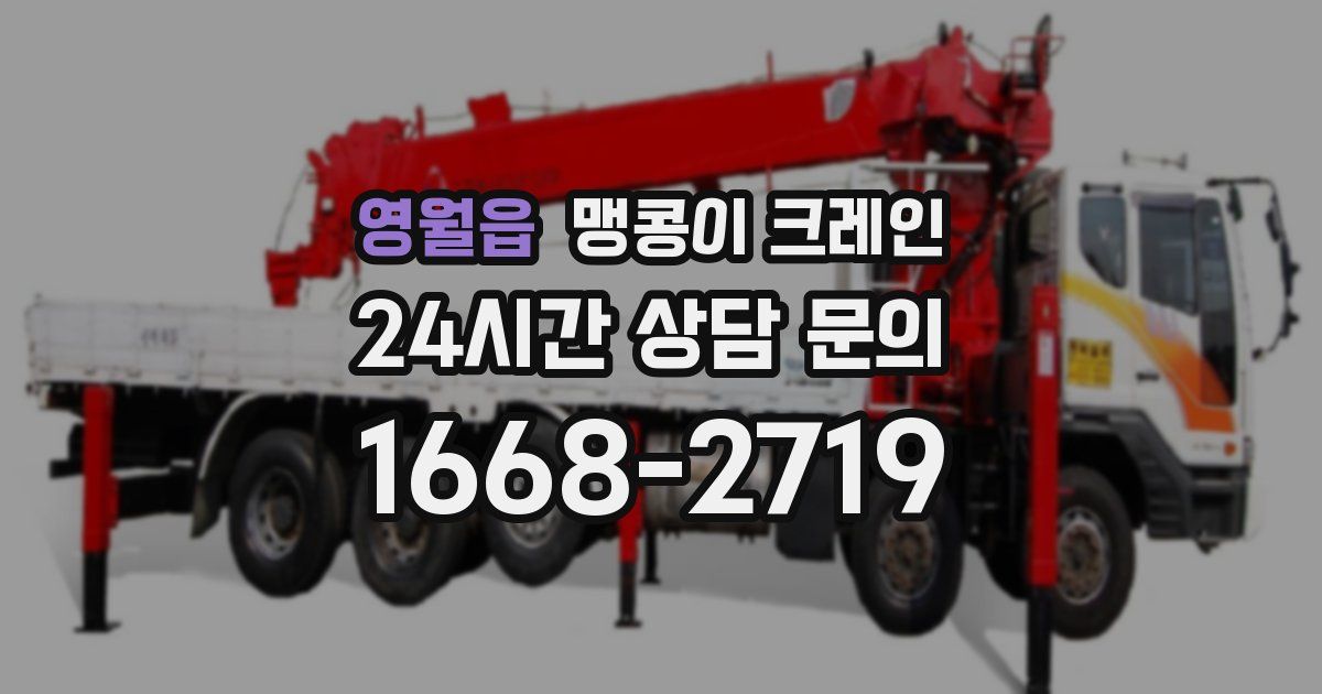 영월읍 맹콩이 크레인