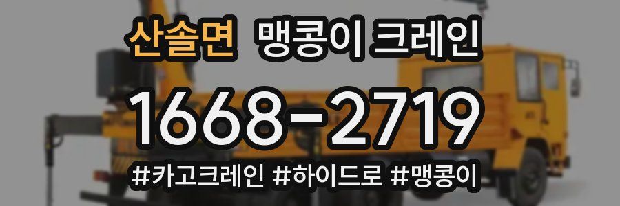 산솔면 맹콩이 크레인