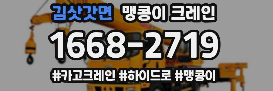 김삿갓면 맹콩이 크레인