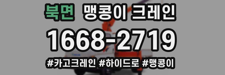 북면 맹콩이 크레인