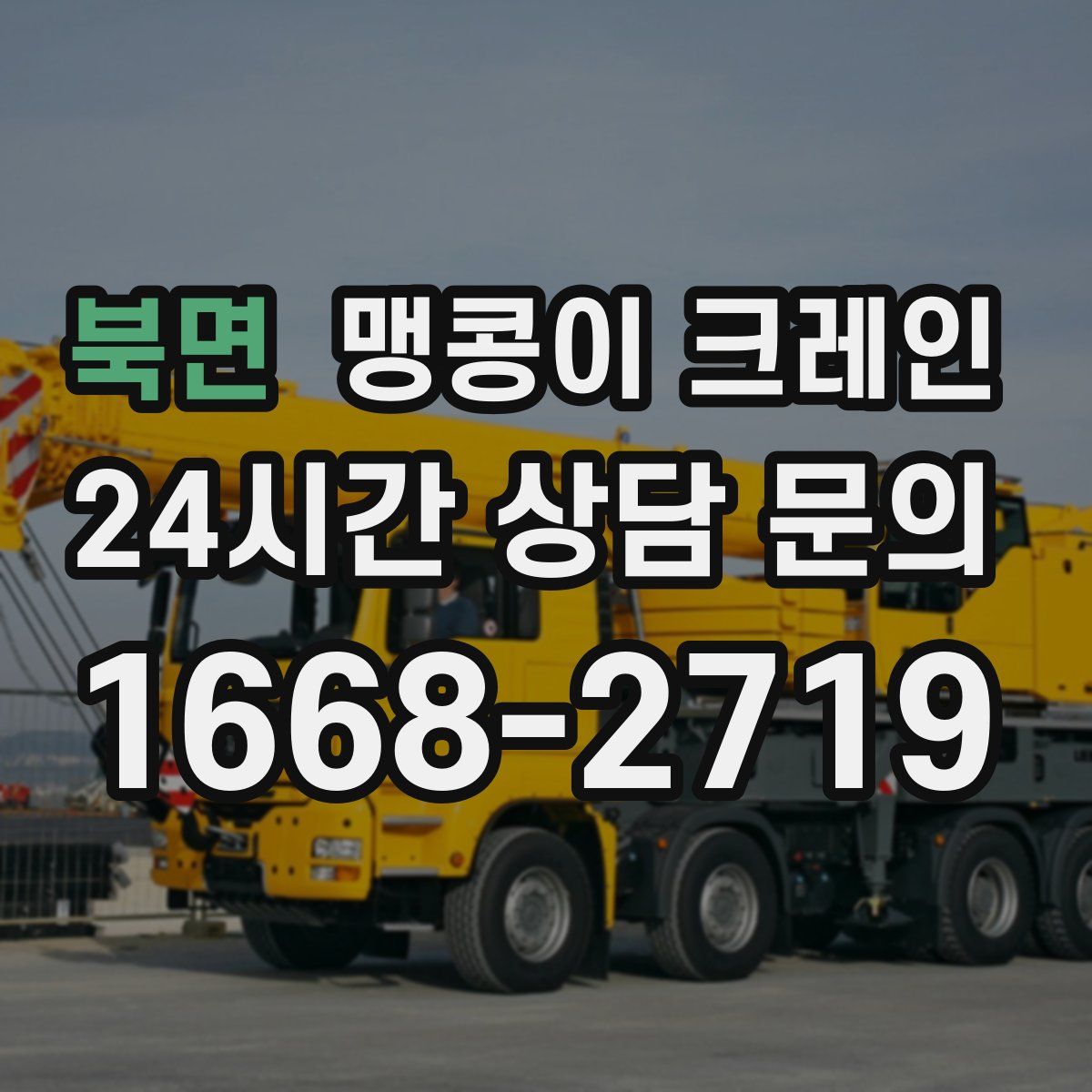 북면 맹콩이 크레인