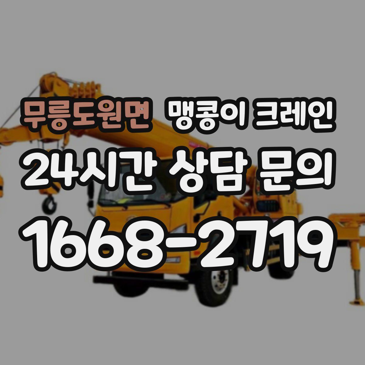 무릉도원면 맹콩이 크레인