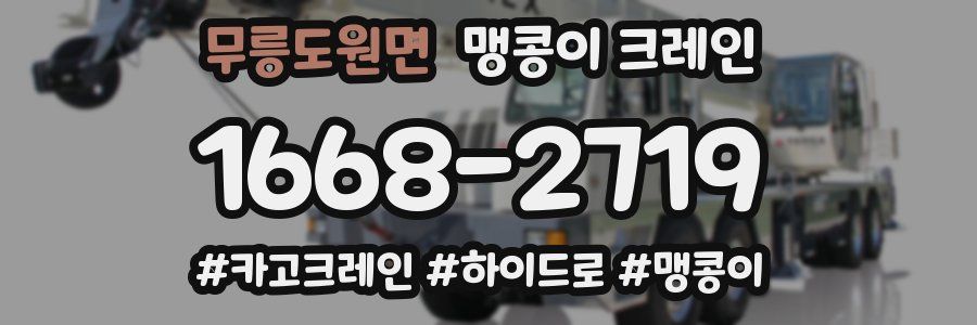 무릉도원면 맹콩이 크레인