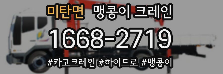 미탄면 맹콩이 크레인
