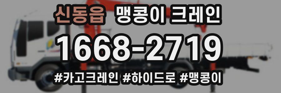 신동읍 맹콩이 크레인