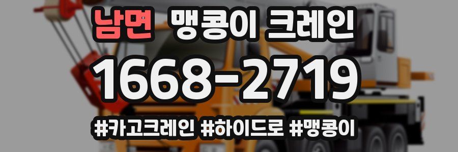 남면 맹콩이 크레인