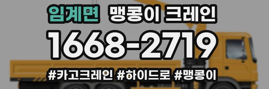 임계면 맹콩이 크레인