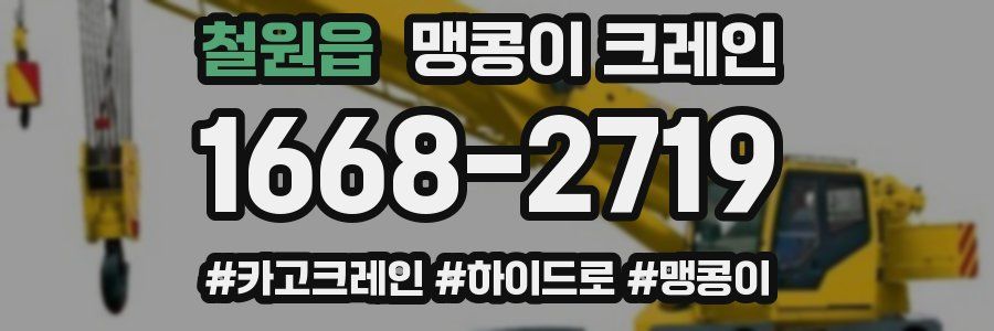 철원읍 맹콩이 크레인