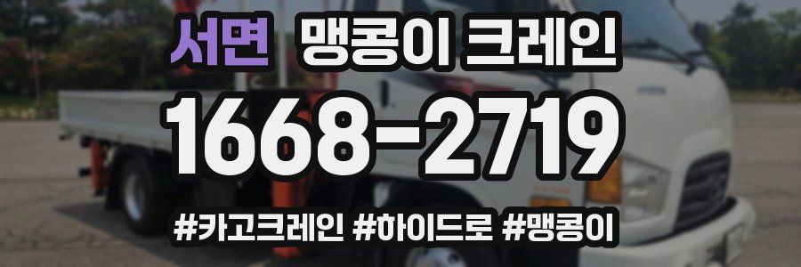 서면 맹콩이 크레인