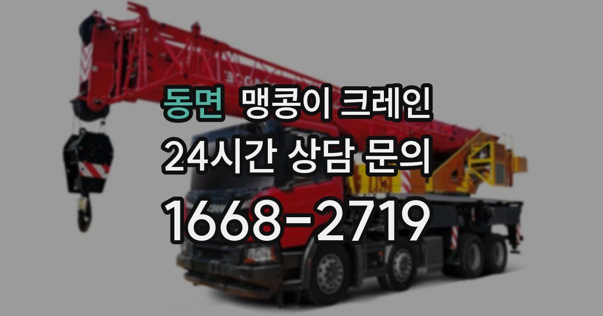 동면 맹콩이 크레인