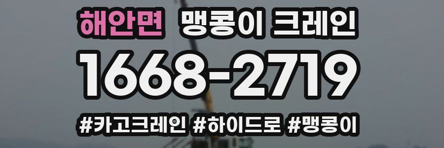 해안면 맹콩이 크레인