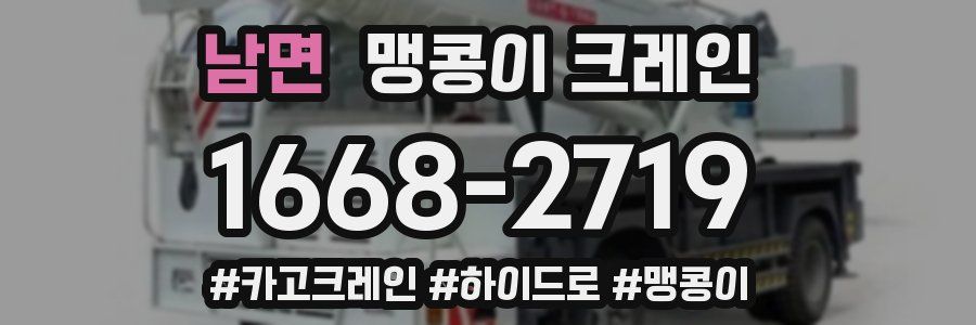 남면 맹콩이 크레인