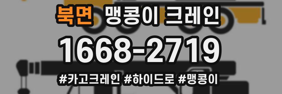 북면 맹콩이 크레인