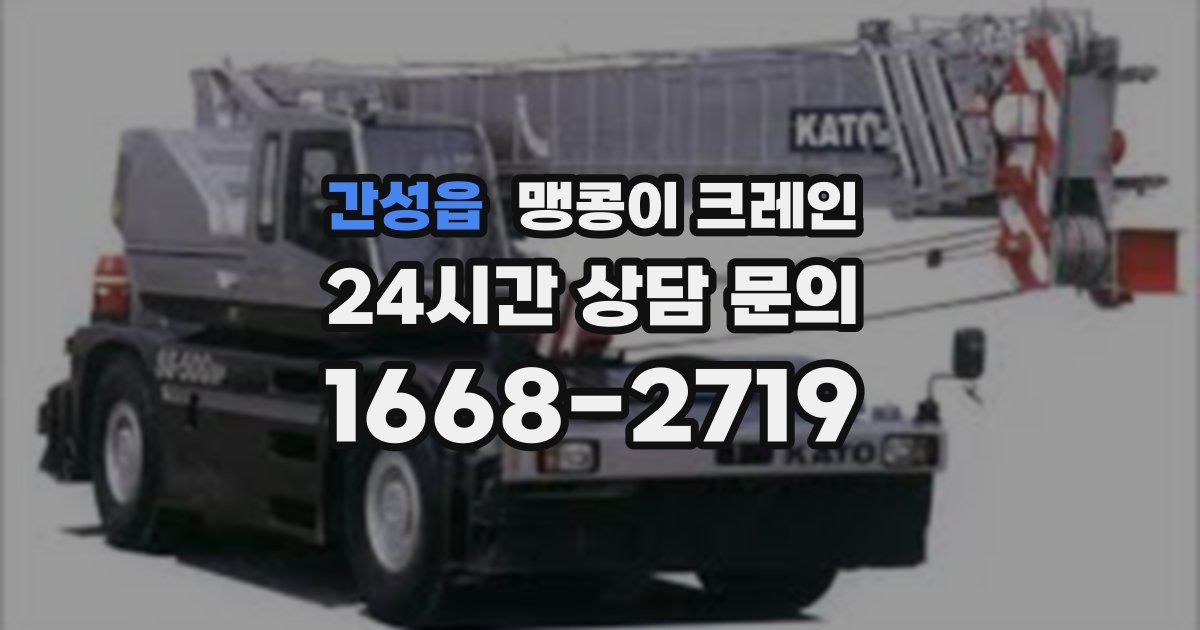 간성읍 맹콩이 크레인