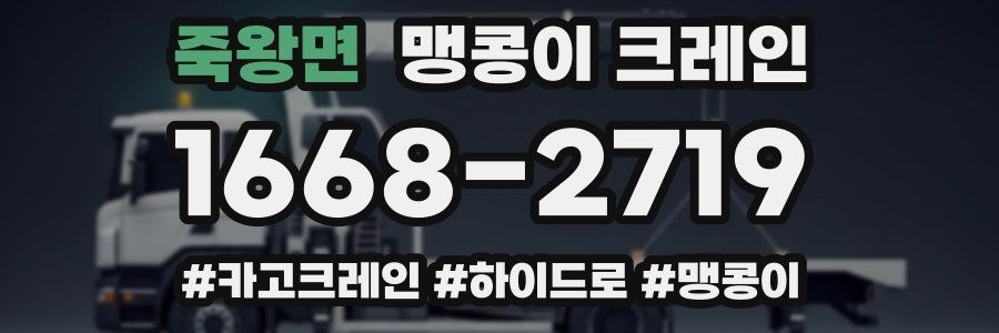 죽왕면 맹콩이 크레인