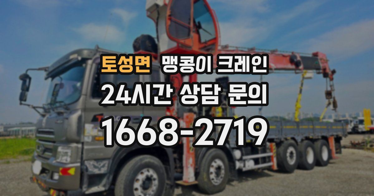 토성면 맹콩이 크레인