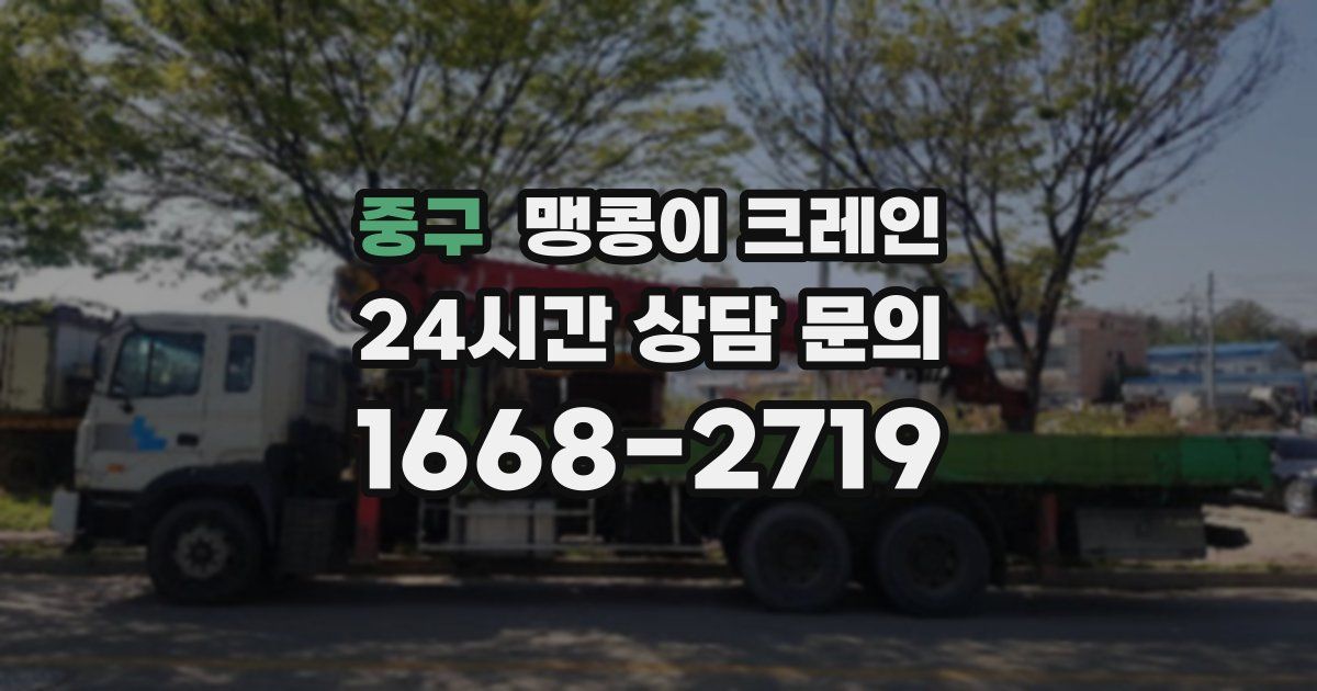 중구 맹콩이 크레인