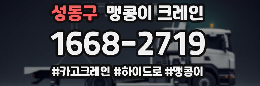 성동구 맹콩이 크레인