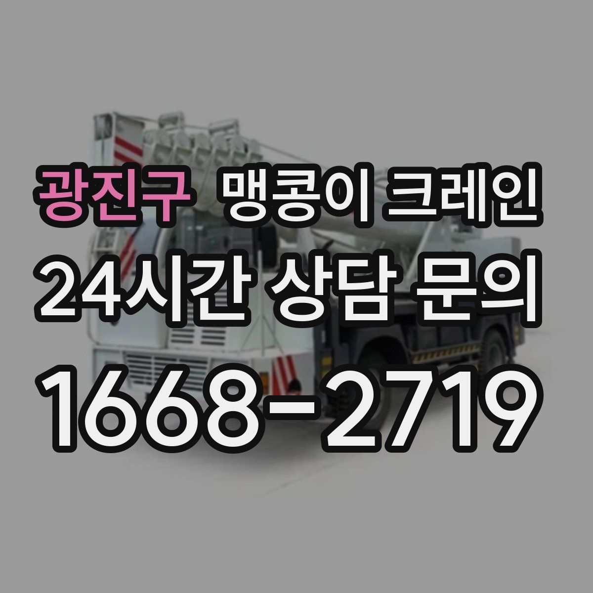 광진구 맹콩이 크레인