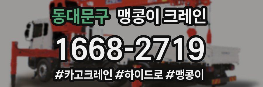 동대문구 맹콩이 크레인