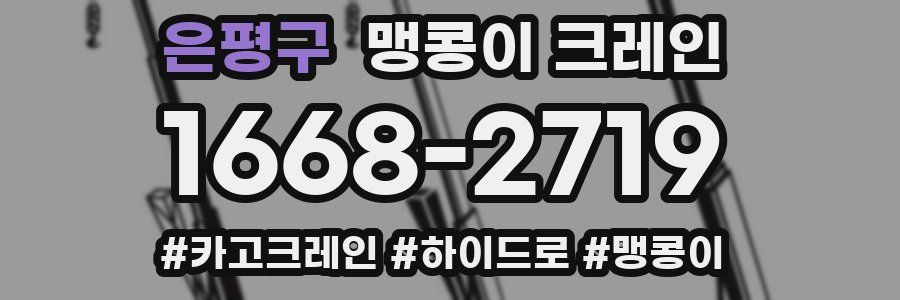 은평구 맹콩이 크레인