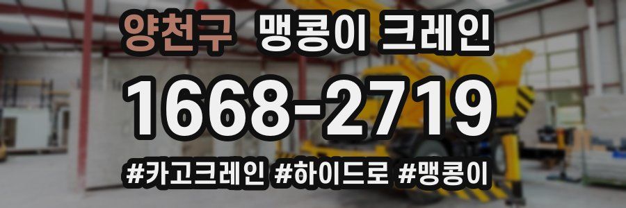 양천구 맹콩이 크레인