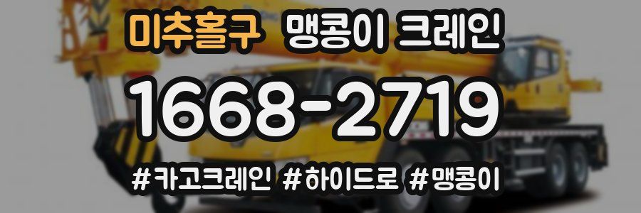 미추홀구 맹콩이 크레인