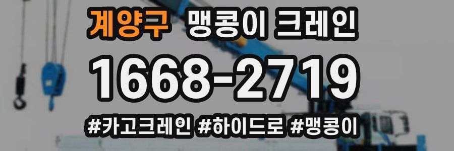 계양구 맹콩이 크레인