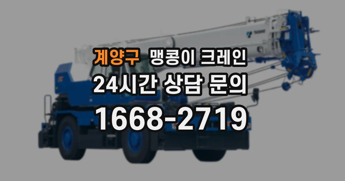 계양구 맹콩이 크레인