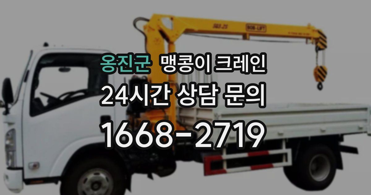 옹진군 맹콩이 크레인