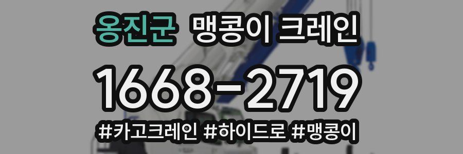옹진군 맹콩이 크레인