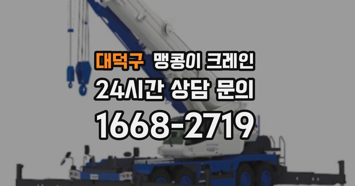 대덕구 맹콩이 크레인